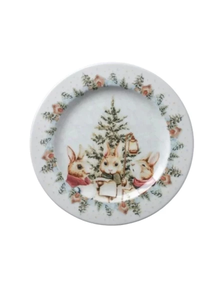 Kosova YLB1118 Bunny Tavşanlı Servis Tabağı 26 Cm 6 Lı - Resim 2