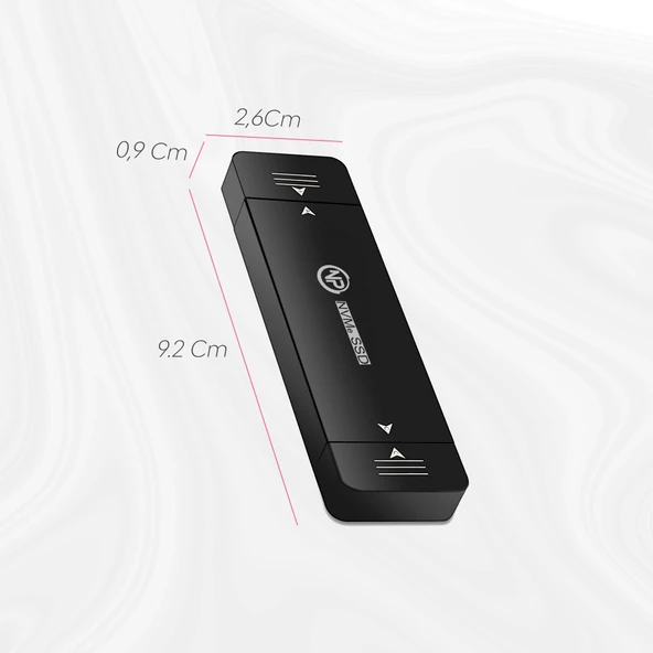 NPO DK01 USB-A/Type-C 1000/900Mb/s 2TB 22x42 M.2 NVMe Taşınabilir Harici SSD - 5