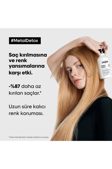 Loreal Professionnel Işlem Görmüş Ve Yıpranmış Saçlar Için Metal Karşıtı Arındırıcı Şampuan 500ml - Resim 3