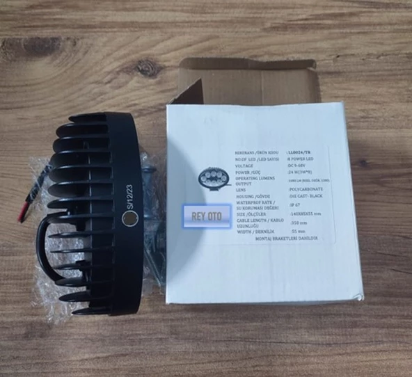 4 Adet 8 Power Ledli Oval 9-60 Volt 24w Ip67 Çalışma Lambası - Resim 4