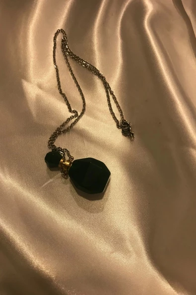 Yeşim Kolye Doğal Taş İksir Parfüm Şişe Kolye Yeşim - 6