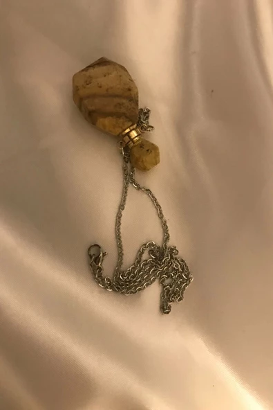 Jasper Kolye Doğal Taş İksir Parfüm Şişe Kolye Jasper Yaşam Gücü - 4