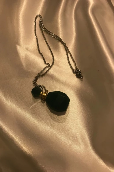 Yeşim Kolye Doğal Taş İksir Parfüm Şişe Kolye Yeşim - 2