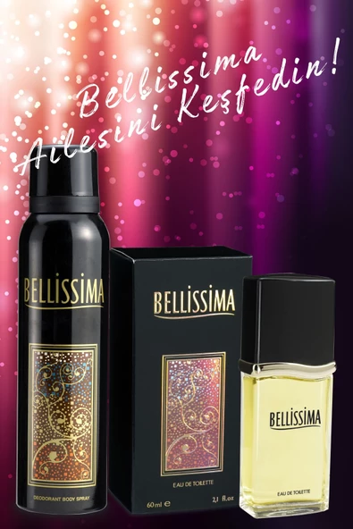 Bellissima Aromel EDT 60 ml + Deo Sprey 150 ml Kadın Parfüm Seti - 5