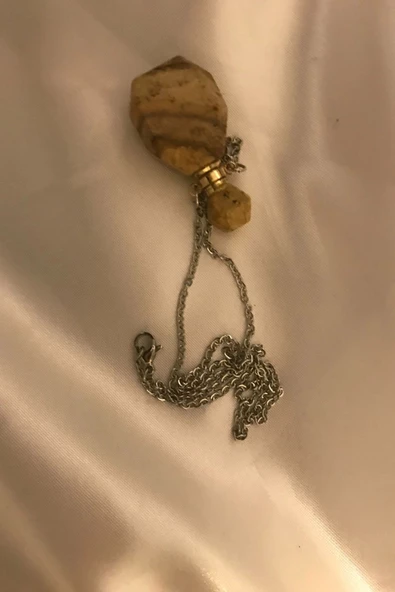 Jasper Kolye Doğal Taş İksir Parfüm Şişe Kolye Jasper Yaşam Gücü - 5