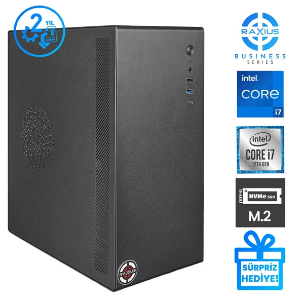 RaXius Business B1 i7 UHD770-137A6 i7-13700 32GB 2TBSSD FreeDOS Masaüstü Bilgisayar - 2