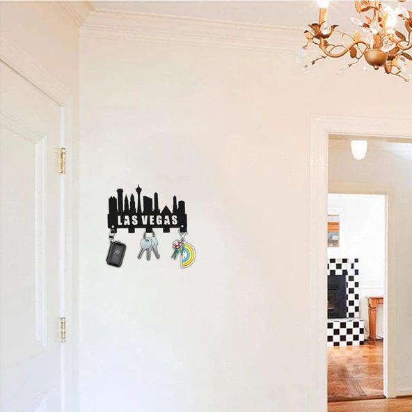 LAS VEGAS METAL ANAHTARLIK SİYAH - 2