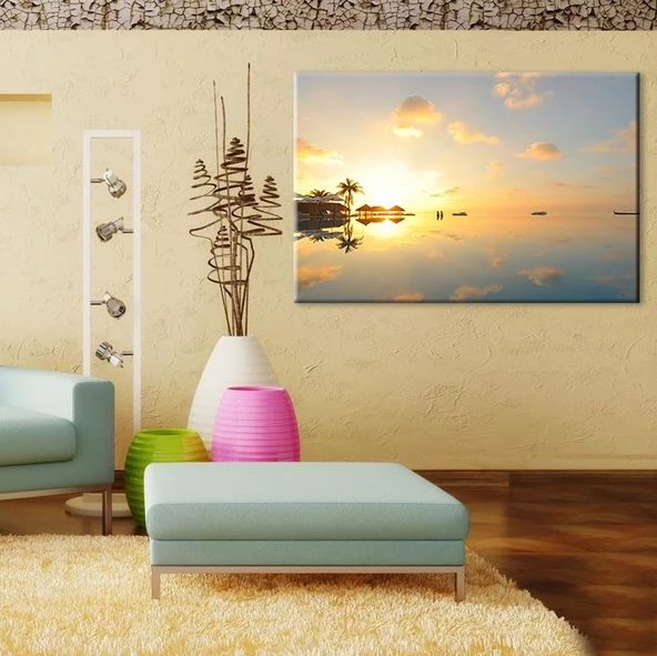 Deniz Gökyüzü Kanvas Tablo - Resim 2