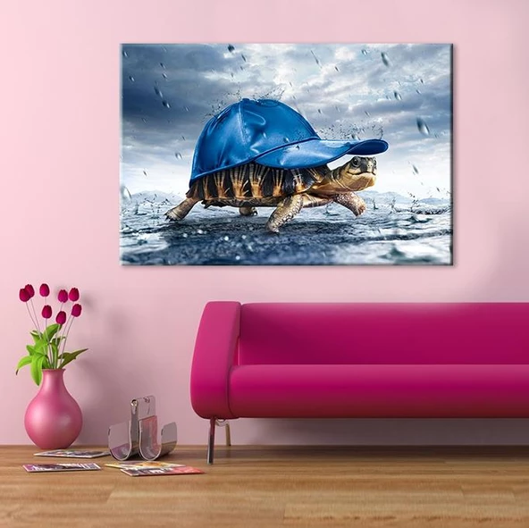 Kaplumbağa Kanvas Tablo - Resim 2