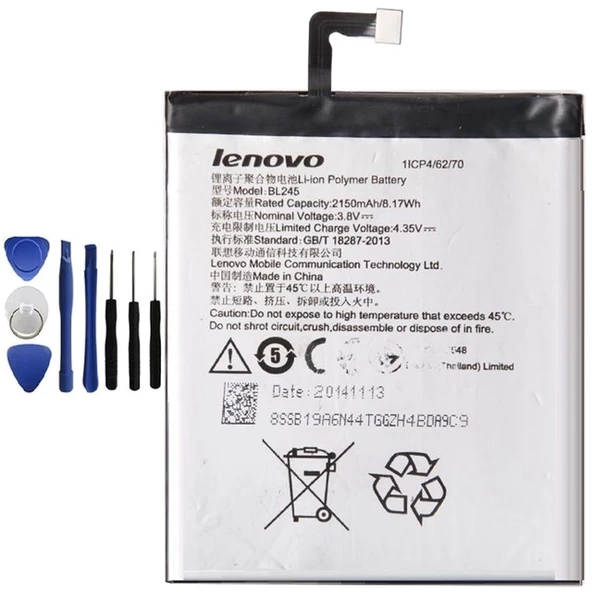 LENOVO S60 PİL - BATARYA TAMİR SETİ BL245 - 2