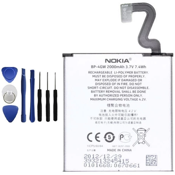 Nokia Lumia 625 Batarya Pil - Tamir Seti BP-4GW - Resim 2