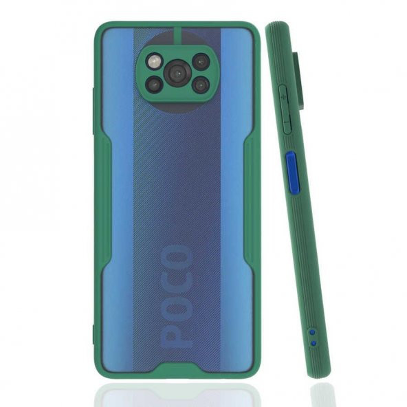 Xiaomi Poco X3 Kılıf ​​Kamera Korumalı Arkası Şeffaf Silikon - 4
