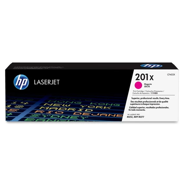 HP CF403X 201X Yüksek Kapasiteli Macenta Orijinal LaserJet Toner