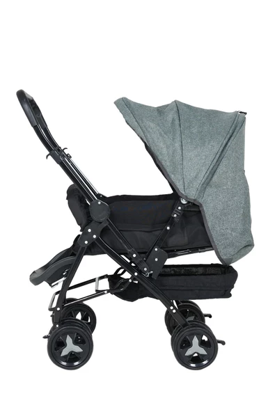 TOİS Gri Çift Yönlü Bebek Arabası - Resim 3
