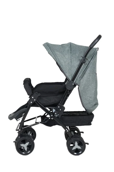 TOİS Gri Çift Yönlü Bebek Arabası - Resim 2