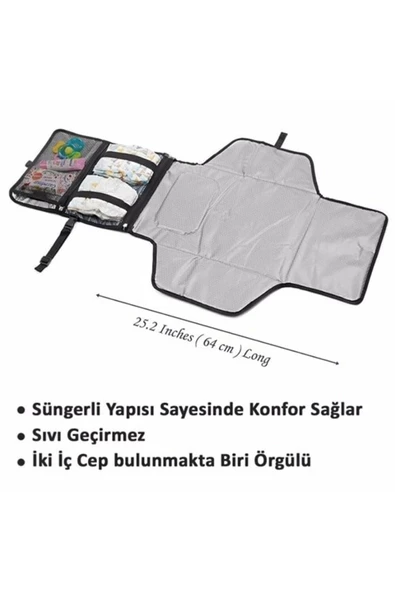 TOİS Anne Bebek Çantası ve Alt Açma  Çantası & Bebek Arabası Çanta Askı Aparatı - 6