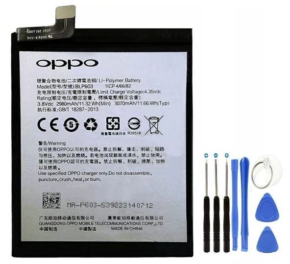 Oppo R7S R7ST R7SM Pil BLP603 - Batarya ve Tamir Seti ürün görseli 1