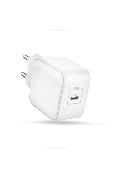 Spigen 30W USB-C Güç Adaptörü GaN (Akım Korumalı) 20W/30W Şarj Cihazı - ACH02077