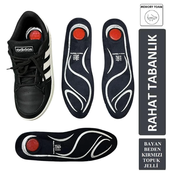 Air Comfort Topuk Dikeni Jel Takviyeli Memory Ortopedik SÜET Kumaş Taban 1 Çift - 2