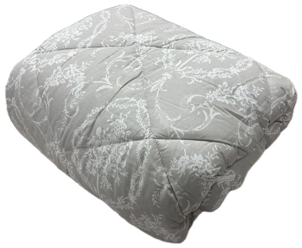 Clasy %100 Pamuk Ranforce Tek kişilik Yorgan Çift Taraflı Miza V1 Kırmızı Çiçekli Desen - 8
