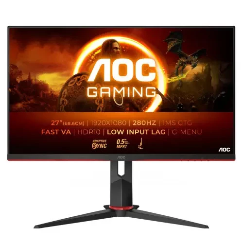 AOC 27" 27G2ZN3 0.5ms 280 Hz Adaptive-Sync VA FHD Oyuncu Monitörü(Ölü Pixel)