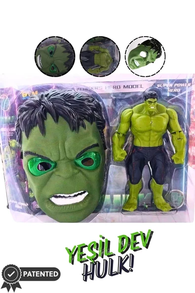 Prestij Oyuncak Figürlü Maskeli Tabancalı Hulk Seti FAB.0250 - 3