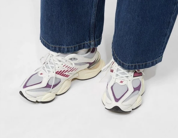 New Balance 9060 White Pink Purple - 2