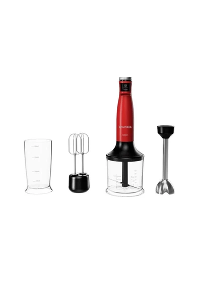 Grundig HBS El Blender Seti Kırmızı