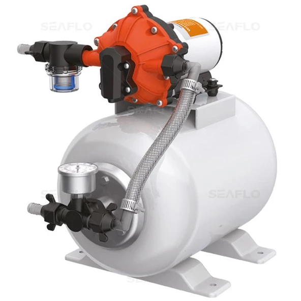 SEAFLO TANKLI HİDROFOR 12 V 18.9 LT. 8.00 LT TANK TEKNE, YAT VE KARAVAN ürün görseli 1