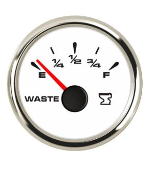 ATIK SU SEVİYE GÖSTERGESİ 12/24v ÇAP 52mm BEYAZ TEKNE YAT ürün görseli 1