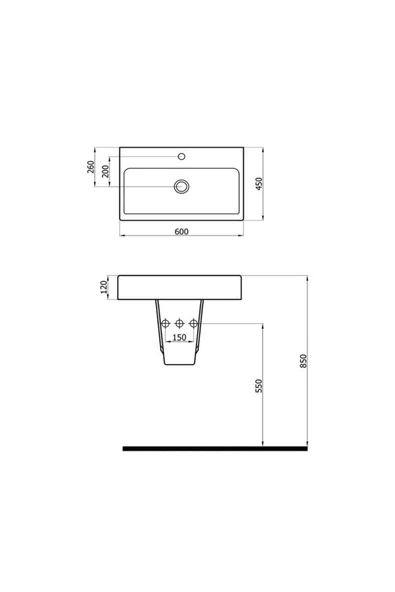 Power Lavabo 4800 (POW.L060) - 2