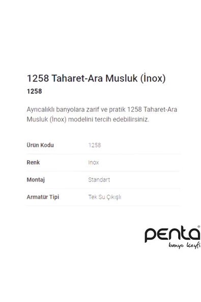 Taharet Ara Musluk 1258 - Resim 2