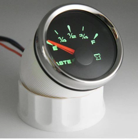 ATIK SU SEVİYE GÖSTERGESİ 12/24v ÇAP 52mm SİYAH TEKNE YAT