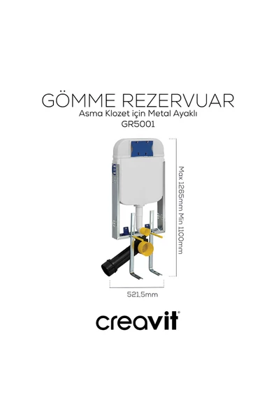 Terra Gömme Rezervuar Seti,GR5001,GP9002,MS.AC50L - 5