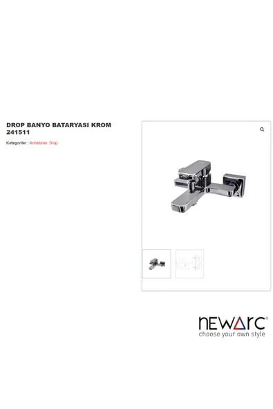 Drop Krom Banyo Bataryası 241511 - 2