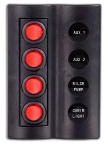 SWITCH PANEL 4 LÜ OTOM.SİGORTALI,led / ELEKTRİK KUMANDA PANELİ - 1