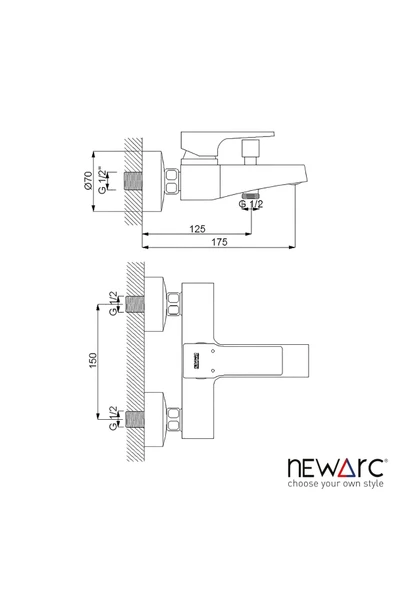 Aqua Altın Banyo Bataryası 941518 - 3