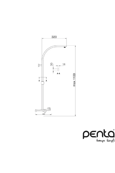 Duş Sistemi (Kare Boru) 7891 - 2