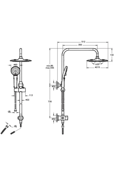 Artema A45786 3C Duş Seti - 2