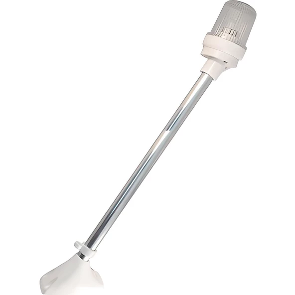 IŞIKLI BAYRAK DİREĞİ SABİT BEYAZ 500mm ürün görseli 1