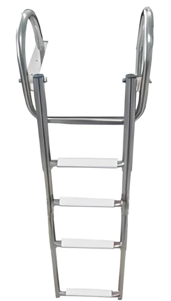 TEKNE MERDİVENİ KATLANABİLİR TELESKOPİK MERDİVEN 4 KROM TUTAMAKLI 120 CM