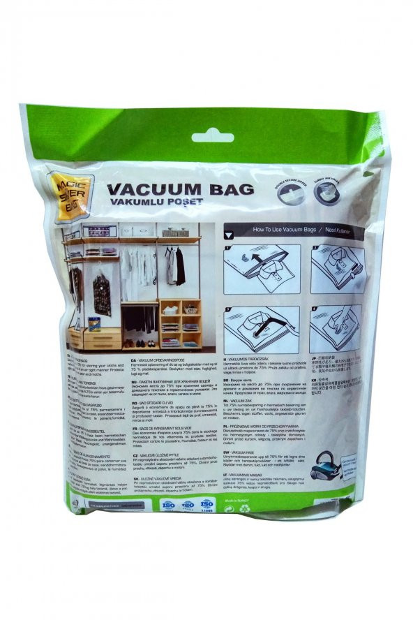 2 li Vakumlu Poşet - Hurç Jumbo Boy 73 cm X 130 cm Magic Saver - 2