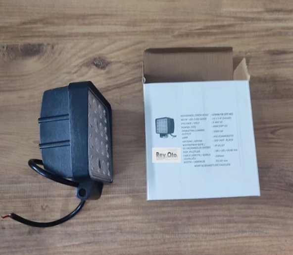 2 Adet 16 Led Kare 9-48 Volt 48 Watt Ip67 Çalışma Lambası - Resim 3