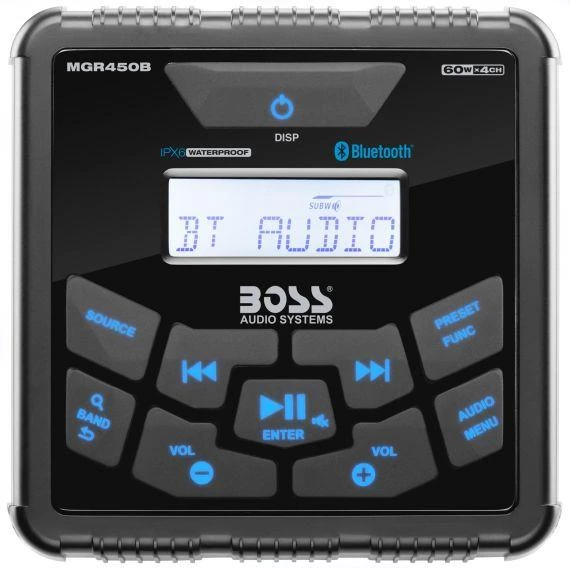 BOSS Kare Teyp MGR450B Marin Tekne ve Yat Bluetooth USB AUX ürün görseli 1
