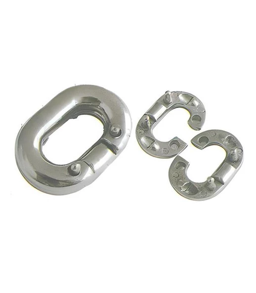 ZİNCİR EK BAKLASI KROM ÇAP 10MM TEKNE YAT ürün görseli 1