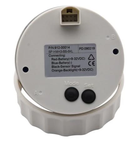 DEVİR GÖSTERGESİ ÇAP 85mm 12/24v SİYAH TEKNE YAT - Resim 5