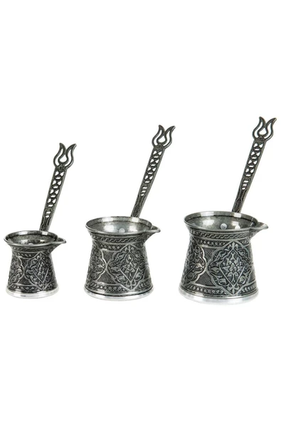 Anatolian Cezve Takımı - Üçlü Zamak - Kalaylı