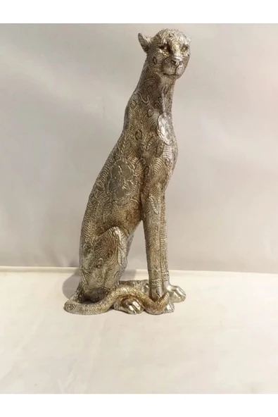 AiroBazar Oturan Panter biblo şık ofis ve ev dekoru 28x15 cm - 2