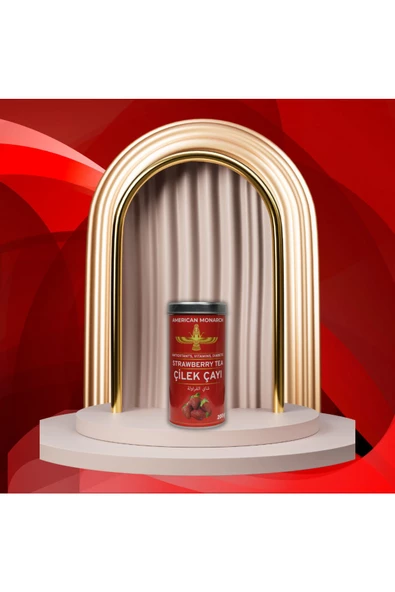 American Monarch Organik Çilek Çayı 200 gr Soğuk Ve Sıcak Içim Için - 3