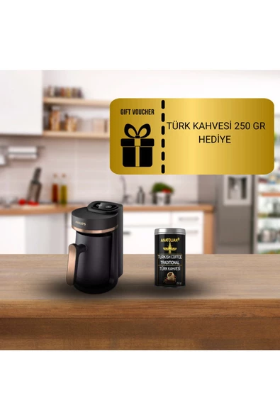 Philips PHİLİPS - Türk Kahvesi Makinesi, 4 Kişilik, Közde Pişirme Özelliği, HDA150/60 - 2